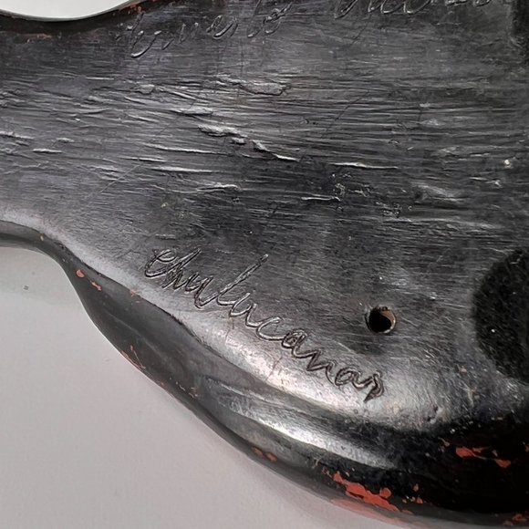 Vtg Peruvian Chulucanas Pottery Dove Sculpture Figurine Collectible Signed - Picture 10 of 13